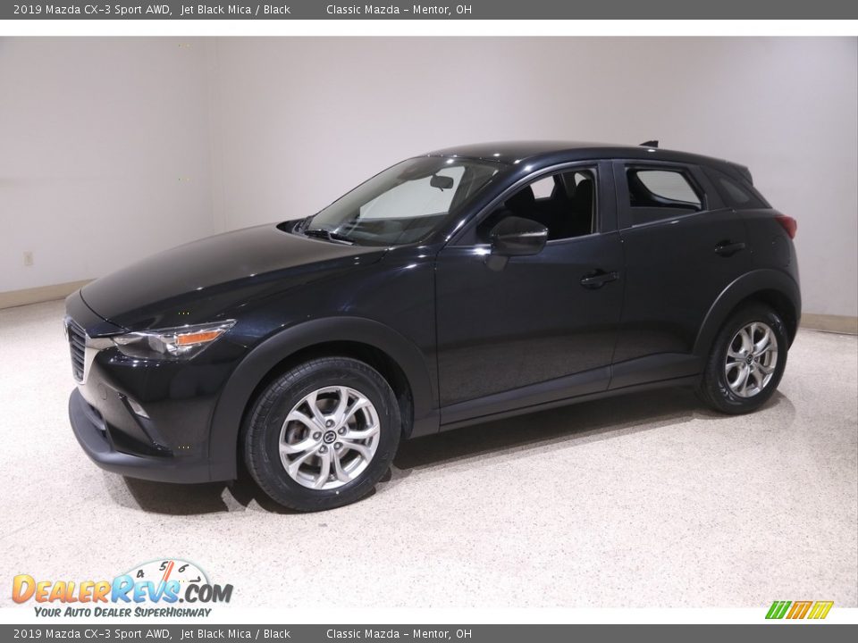 2019 Mazda CX-3 Sport AWD Jet Black Mica / Black Photo #3