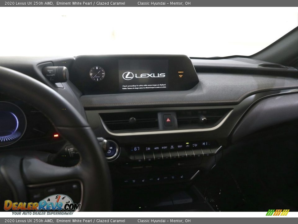 2020 Lexus UX 250h AWD Eminent White Pearl / Glazed Caramel Photo #9