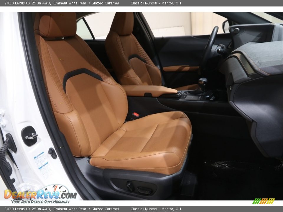 2020 Lexus UX 250h AWD Eminent White Pearl / Glazed Caramel Photo #15