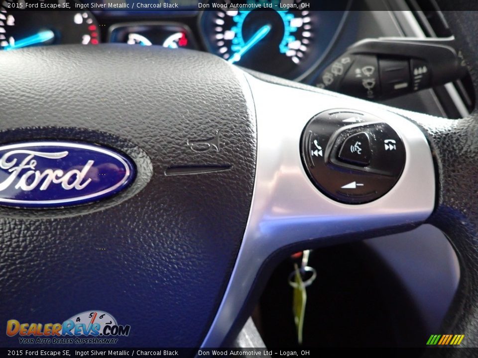 2015 Ford Escape SE Ingot Silver Metallic / Charcoal Black Photo #18