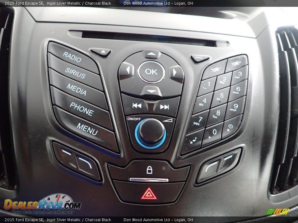 2015 Ford Escape SE Ingot Silver Metallic / Charcoal Black Photo #19