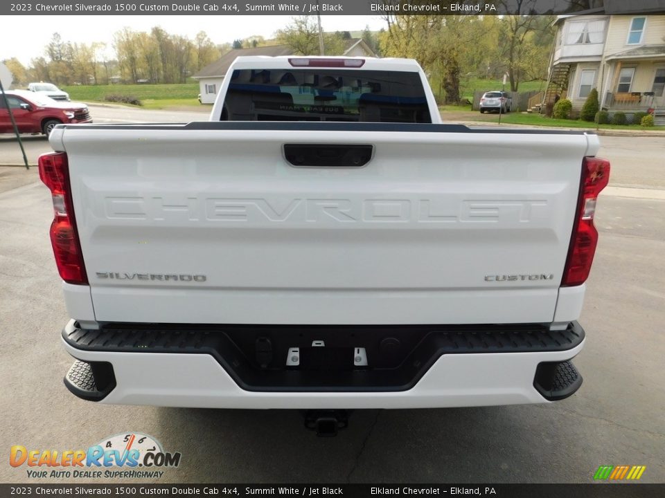 2023 Chevrolet Silverado 1500 Custom Double Cab 4x4 Summit White / Jet Black Photo #10