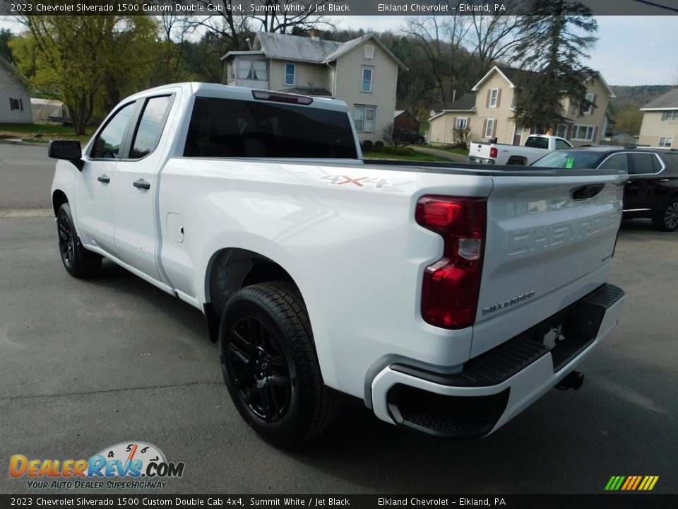 2023 Chevrolet Silverado 1500 Custom Double Cab 4x4 Summit White / Jet Black Photo #11