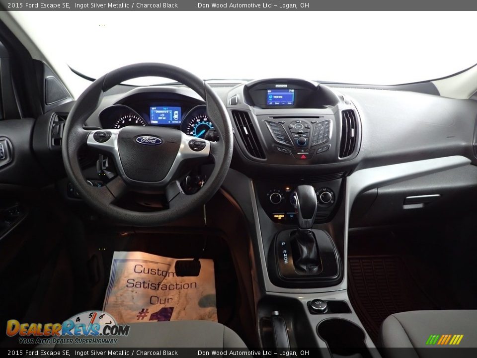 2015 Ford Escape SE Ingot Silver Metallic / Charcoal Black Photo #25