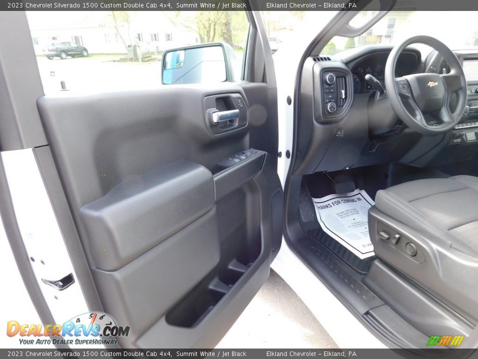 2023 Chevrolet Silverado 1500 Custom Double Cab 4x4 Summit White / Jet Black Photo #16