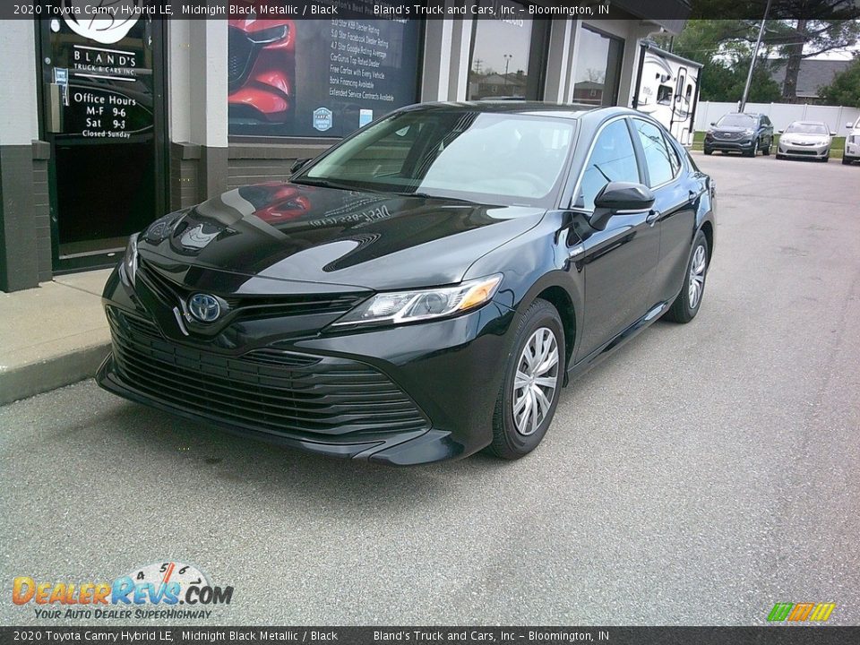 2020 Toyota Camry Hybrid LE Midnight Black Metallic / Black Photo #2