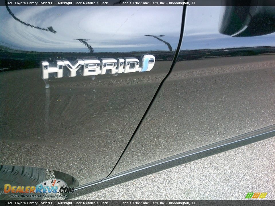 2020 Toyota Camry Hybrid LE Midnight Black Metallic / Black Photo #3
