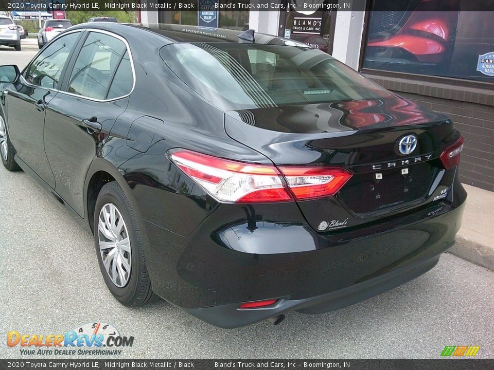 2020 Toyota Camry Hybrid LE Midnight Black Metallic / Black Photo #4