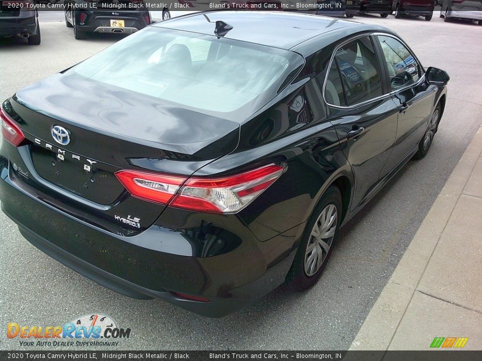 2020 Toyota Camry Hybrid LE Midnight Black Metallic / Black Photo #7