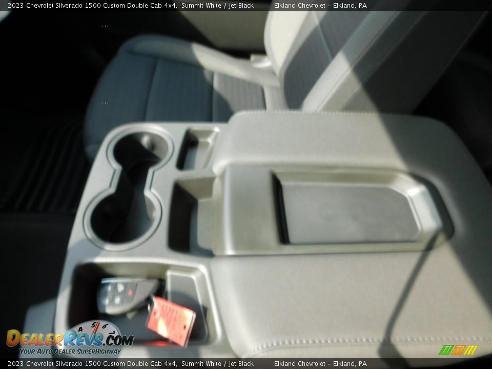 2023 Chevrolet Silverado 1500 Custom Double Cab 4x4 Summit White / Jet Black Photo #35
