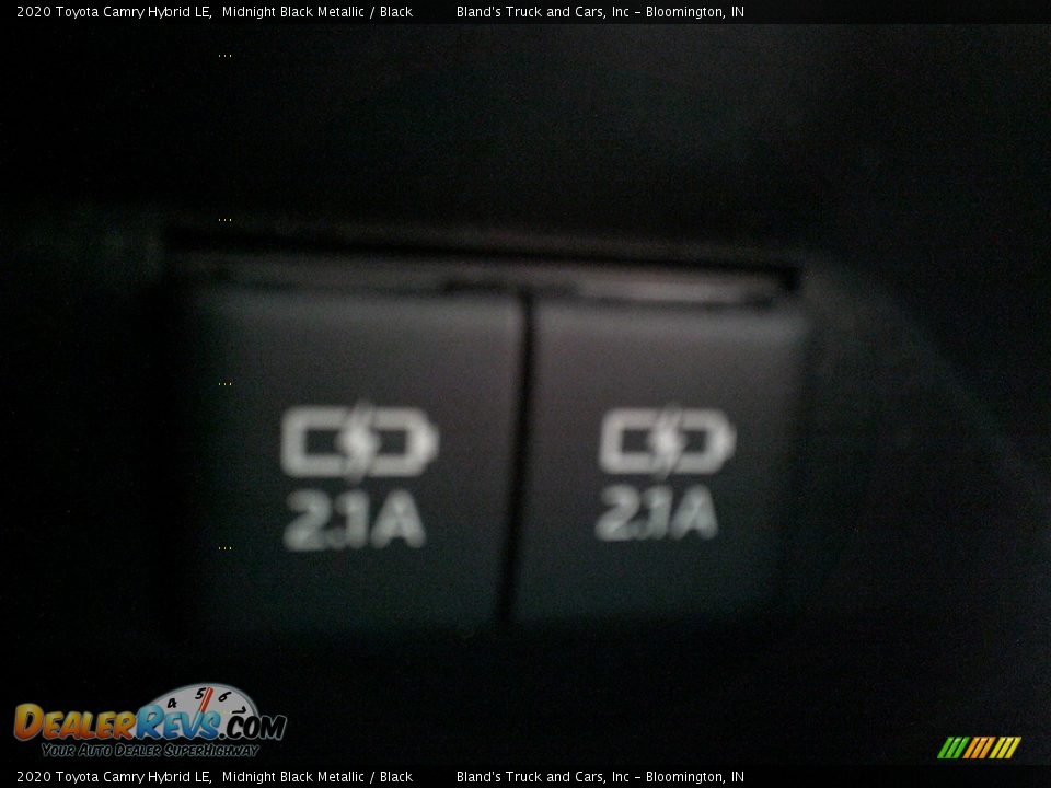 2020 Toyota Camry Hybrid LE Midnight Black Metallic / Black Photo #9