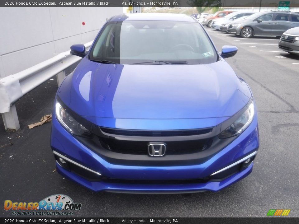 2020 Honda Civic EX Sedan Aegean Blue Metallic / Black Photo #5