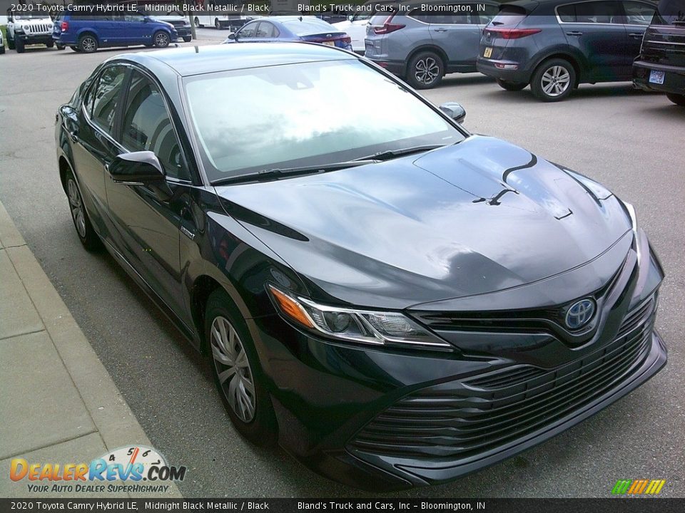 2020 Toyota Camry Hybrid LE Midnight Black Metallic / Black Photo #12