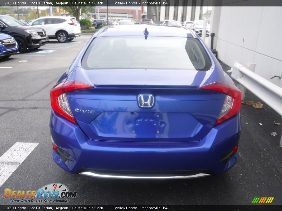 2020 Honda Civic EX Sedan Aegean Blue Metallic / Black Photo #8