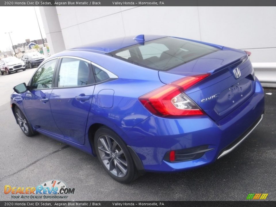 2020 Honda Civic EX Sedan Aegean Blue Metallic / Black Photo #9