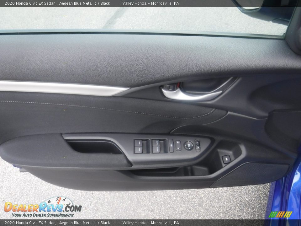 2020 Honda Civic EX Sedan Aegean Blue Metallic / Black Photo #11