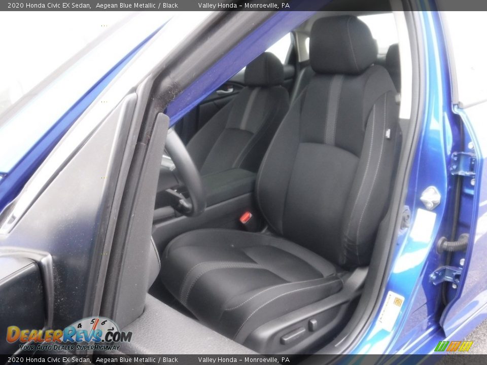 2020 Honda Civic EX Sedan Aegean Blue Metallic / Black Photo #13