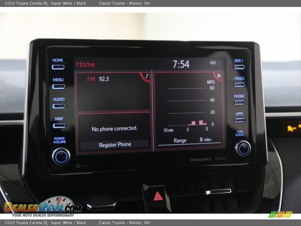 2020 Toyota Corolla SE Super White / Black Photo #10