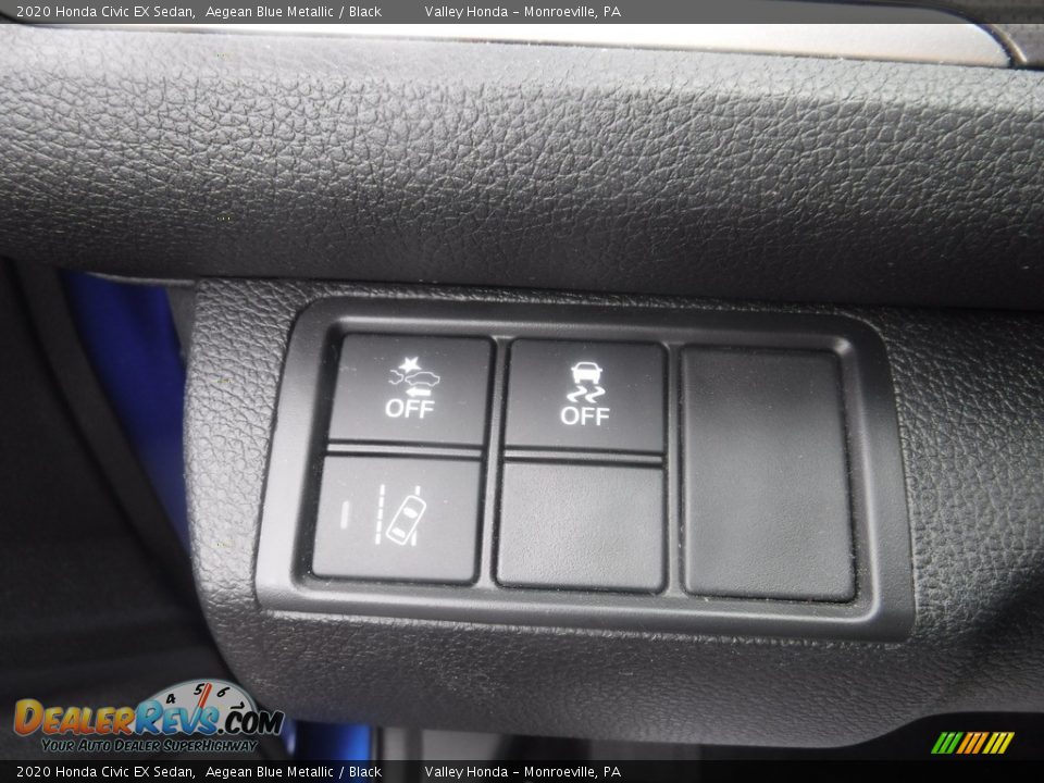2020 Honda Civic EX Sedan Aegean Blue Metallic / Black Photo #15