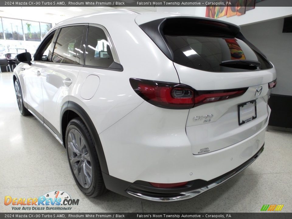 2024 Mazda CX-90 Turbo S AWD Rhodium White Premium / Black Photo #5