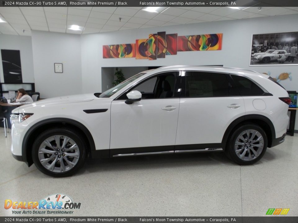 Rhodium White Premium 2024 Mazda CX-90 Turbo S AWD Photo #6