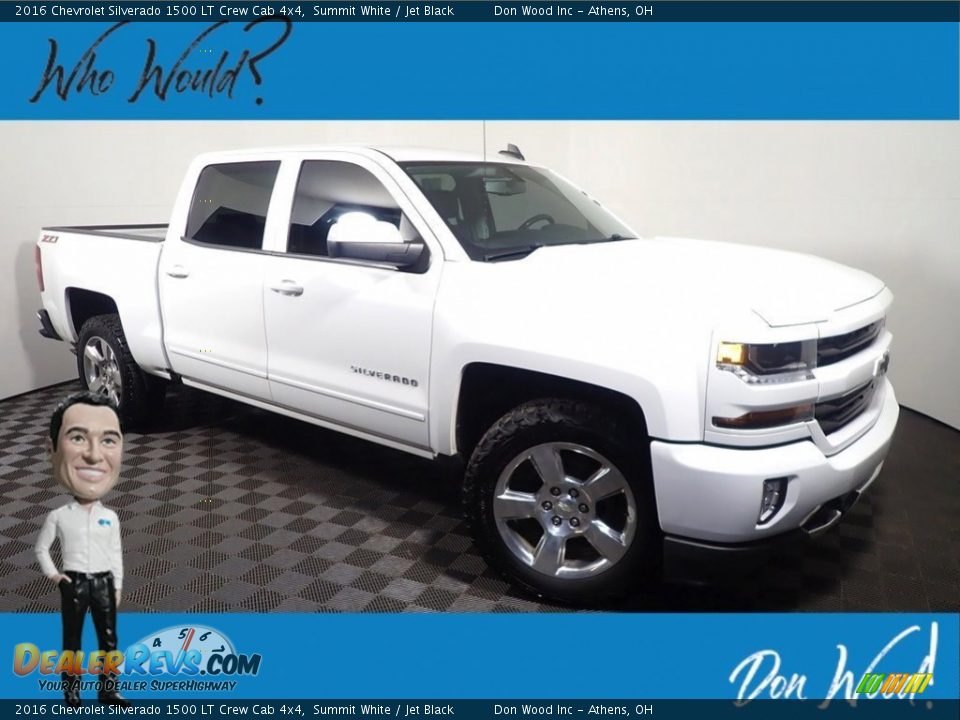 2016 Chevrolet Silverado 1500 LT Crew Cab 4x4 Summit White / Jet Black Photo #1