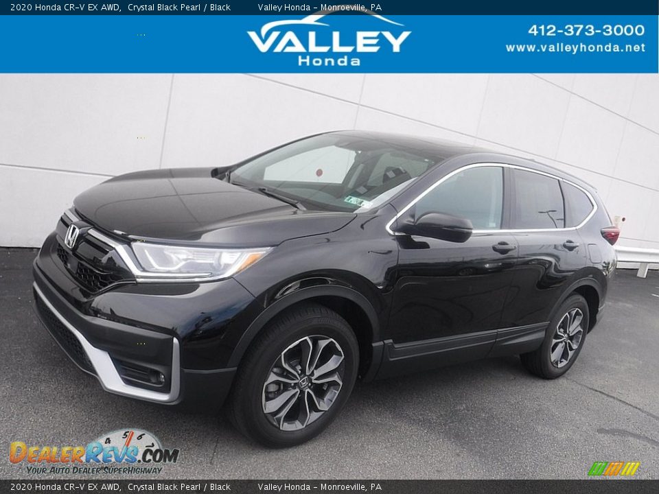 2020 Honda CR-V EX AWD Crystal Black Pearl / Black Photo #1