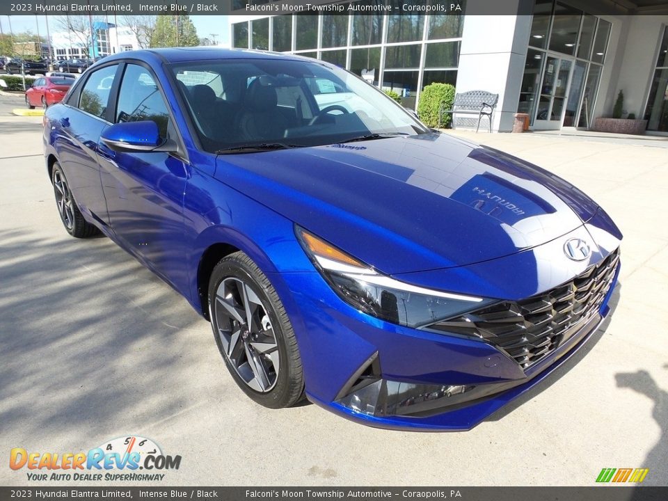 2023 Hyundai Elantra Limited Intense Blue / Black Photo #9