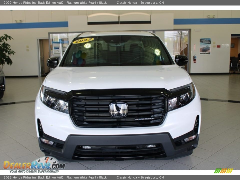 2022 Honda Ridgeline Black Edition AWD Platinum White Pearl / Black Photo #2