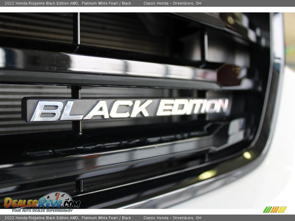 2022 Honda Ridgeline Black Edition AWD Platinum White Pearl / Black Photo #3