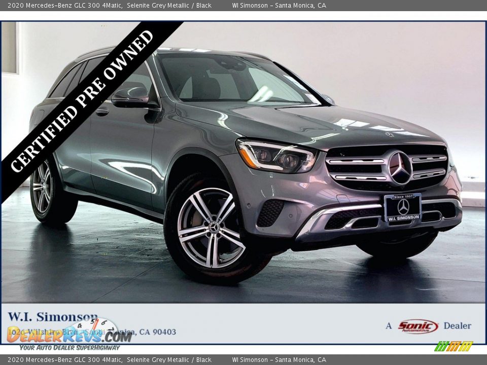 2020 Mercedes-Benz GLC 300 4Matic Selenite Grey Metallic / Black Photo #1