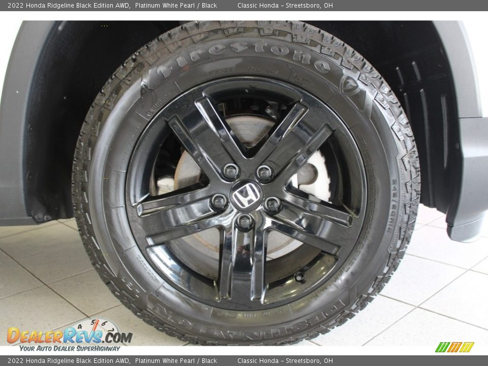 2022 Honda Ridgeline Black Edition AWD Platinum White Pearl / Black Photo #6