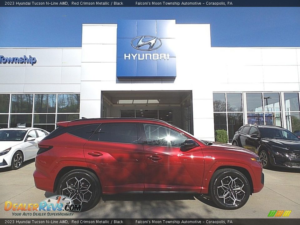 2023 Hyundai Tucson N-Line AWD Red Crimson Metallic / Black Photo #1