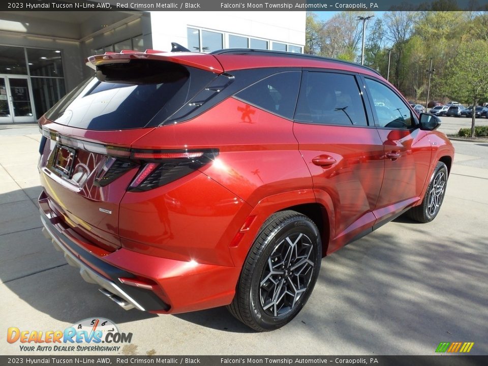 2023 Hyundai Tucson N-Line AWD Red Crimson Metallic / Black Photo #2