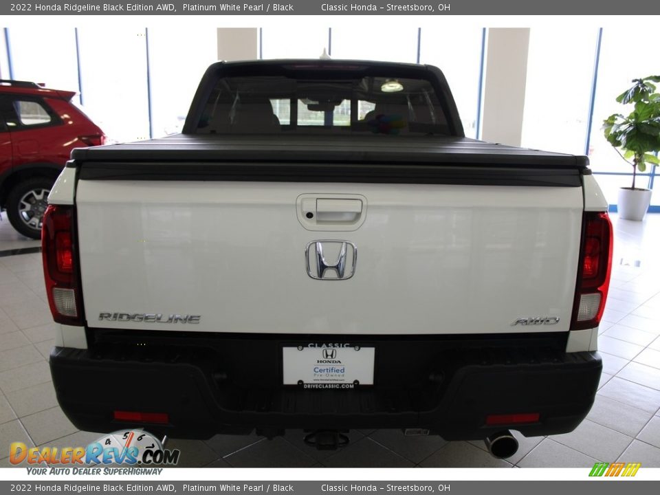 2022 Honda Ridgeline Black Edition AWD Platinum White Pearl / Black Photo #10