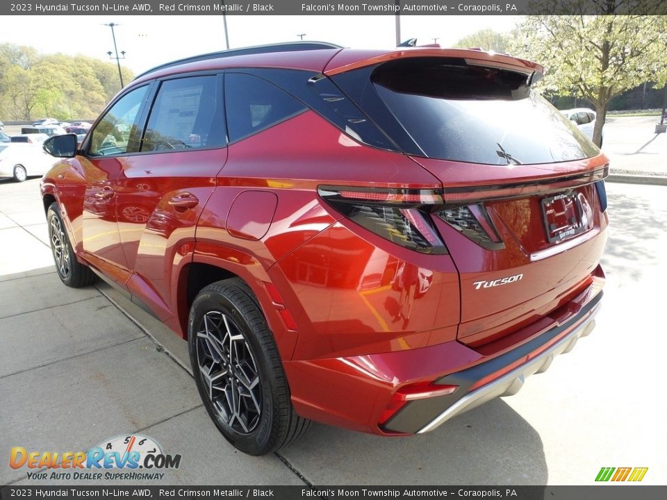 2023 Hyundai Tucson N-Line AWD Red Crimson Metallic / Black Photo #5