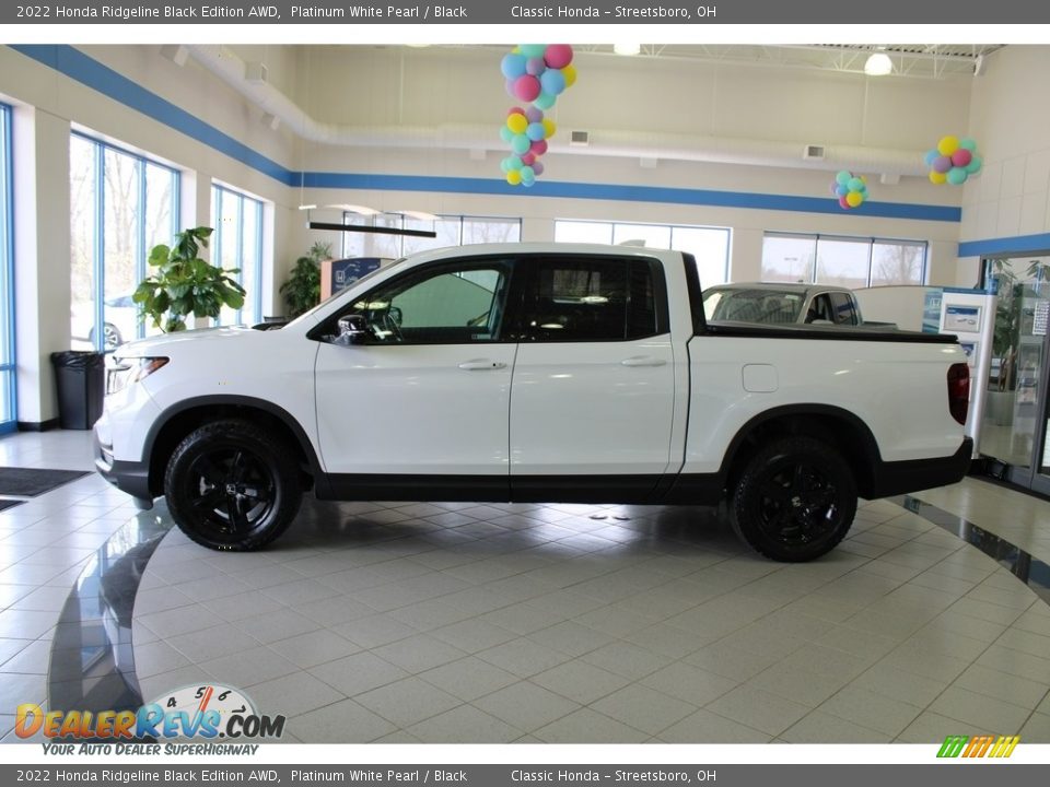2022 Honda Ridgeline Black Edition AWD Platinum White Pearl / Black Photo #14