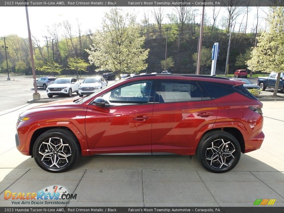 2023 Hyundai Tucson N-Line AWD Red Crimson Metallic / Black Photo #6