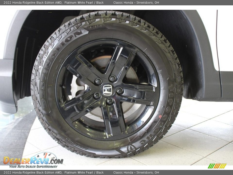 2022 Honda Ridgeline Black Edition AWD Platinum White Pearl / Black Photo #15