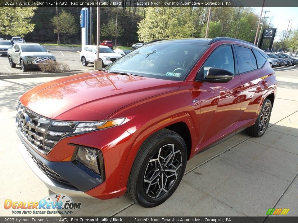 2023 Hyundai Tucson N-Line AWD Red Crimson Metallic / Black Photo #7