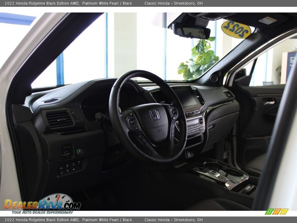 2022 Honda Ridgeline Black Edition AWD Platinum White Pearl / Black Photo #17