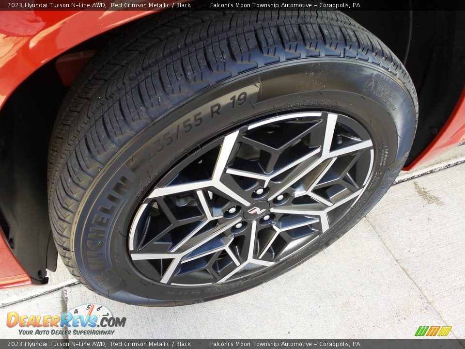 2023 Hyundai Tucson N-Line AWD Red Crimson Metallic / Black Photo #10