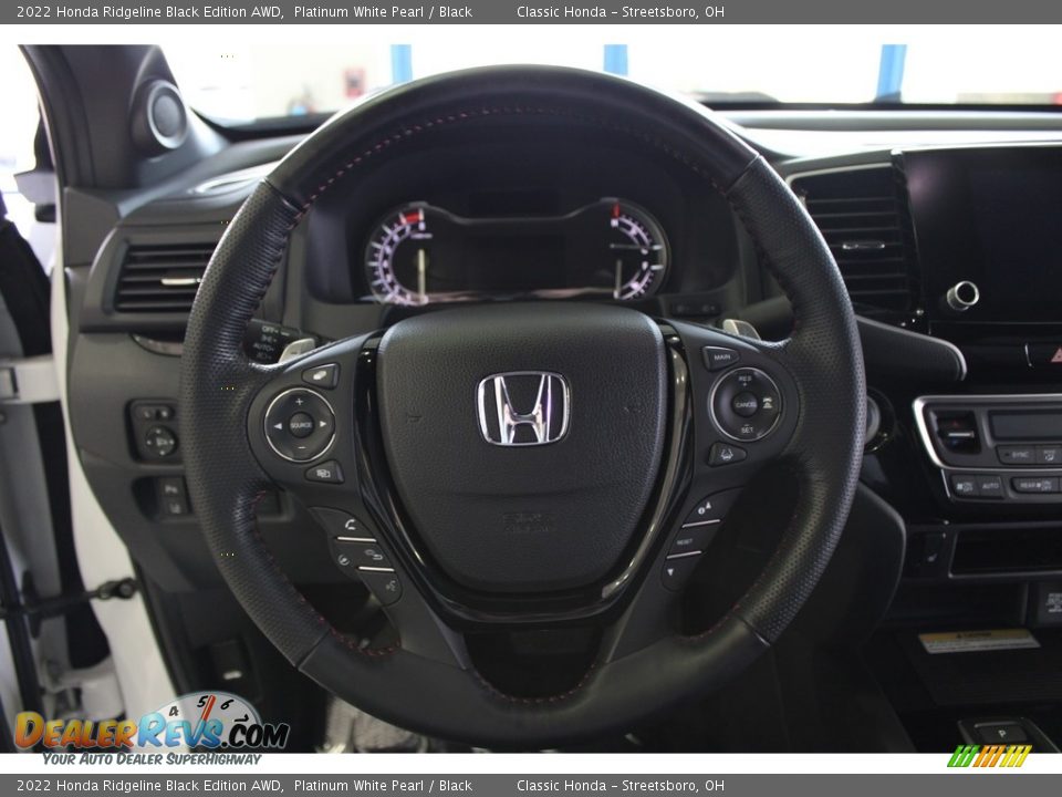 2022 Honda Ridgeline Black Edition AWD Platinum White Pearl / Black Photo #21