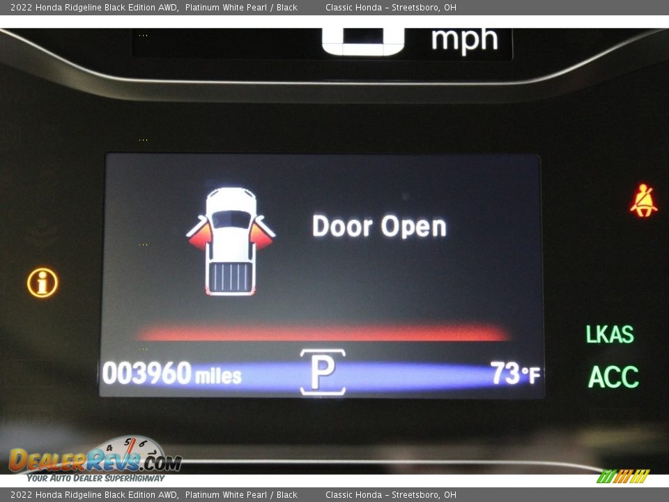 2022 Honda Ridgeline Black Edition AWD Platinum White Pearl / Black Photo #25