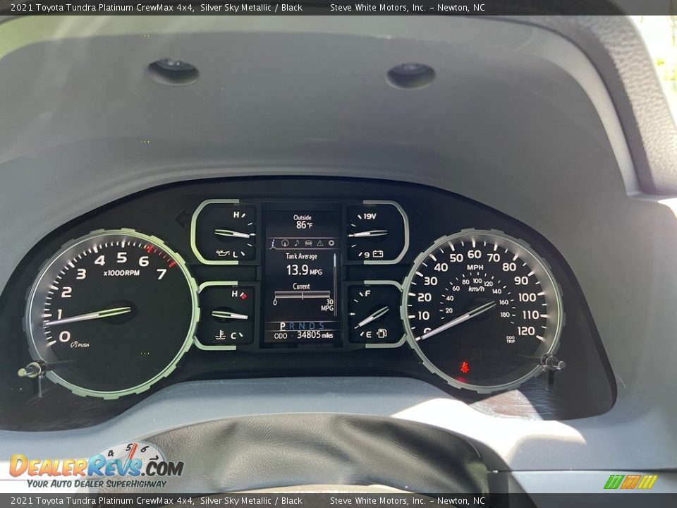 2021 Toyota Tundra Platinum CrewMax 4x4 Gauges Photo #24