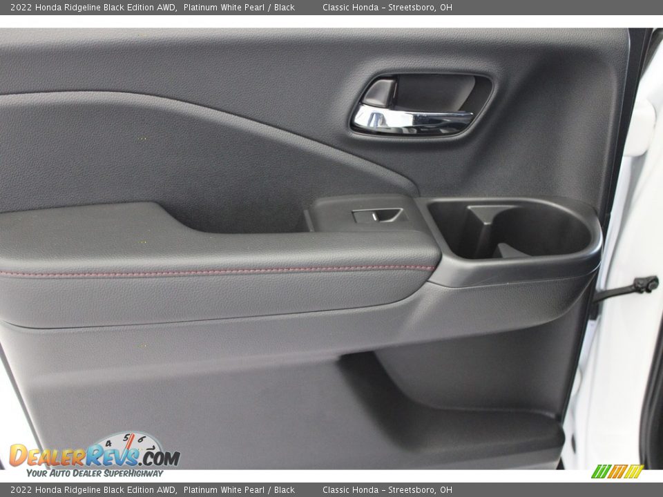 2022 Honda Ridgeline Black Edition AWD Platinum White Pearl / Black Photo #34