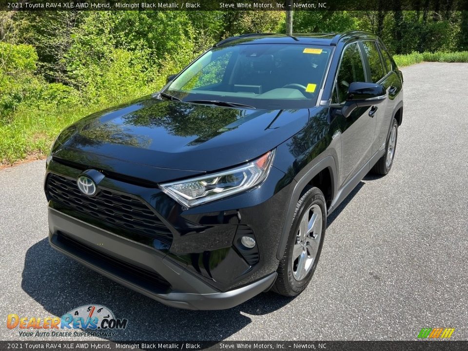 2021 Toyota RAV4 XLE AWD Hybrid Midnight Black Metallic / Black Photo #2