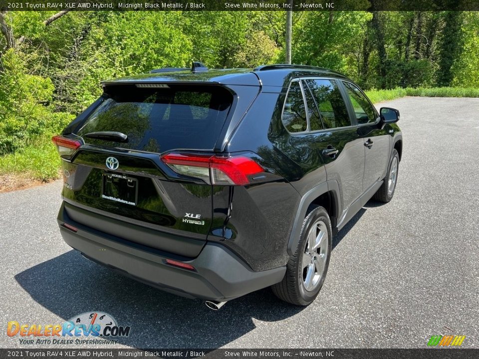 2021 Toyota RAV4 XLE AWD Hybrid Midnight Black Metallic / Black Photo #6