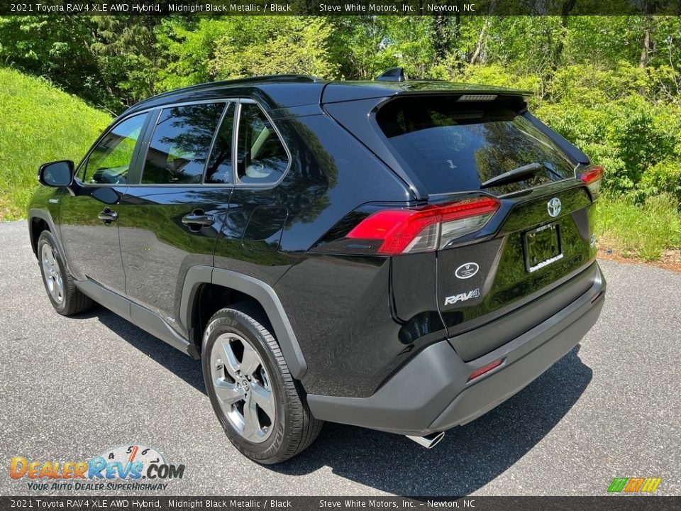 2021 Toyota RAV4 XLE AWD Hybrid Midnight Black Metallic / Black Photo #8