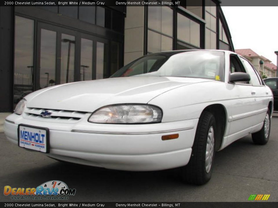 2000 Chevrolet Lumina Sedan Bright White / Medium Gray Photo #2